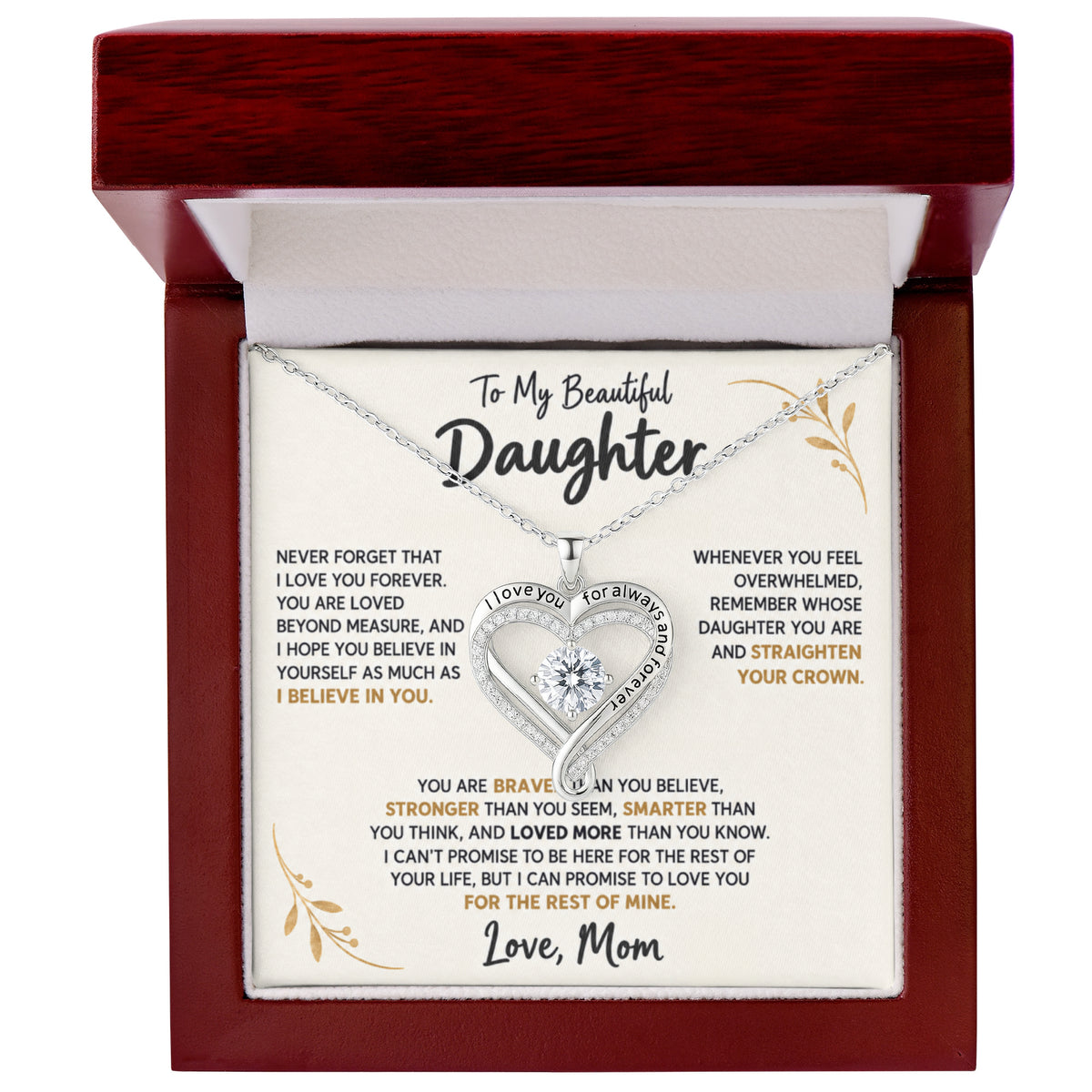 To my beautiful daughter