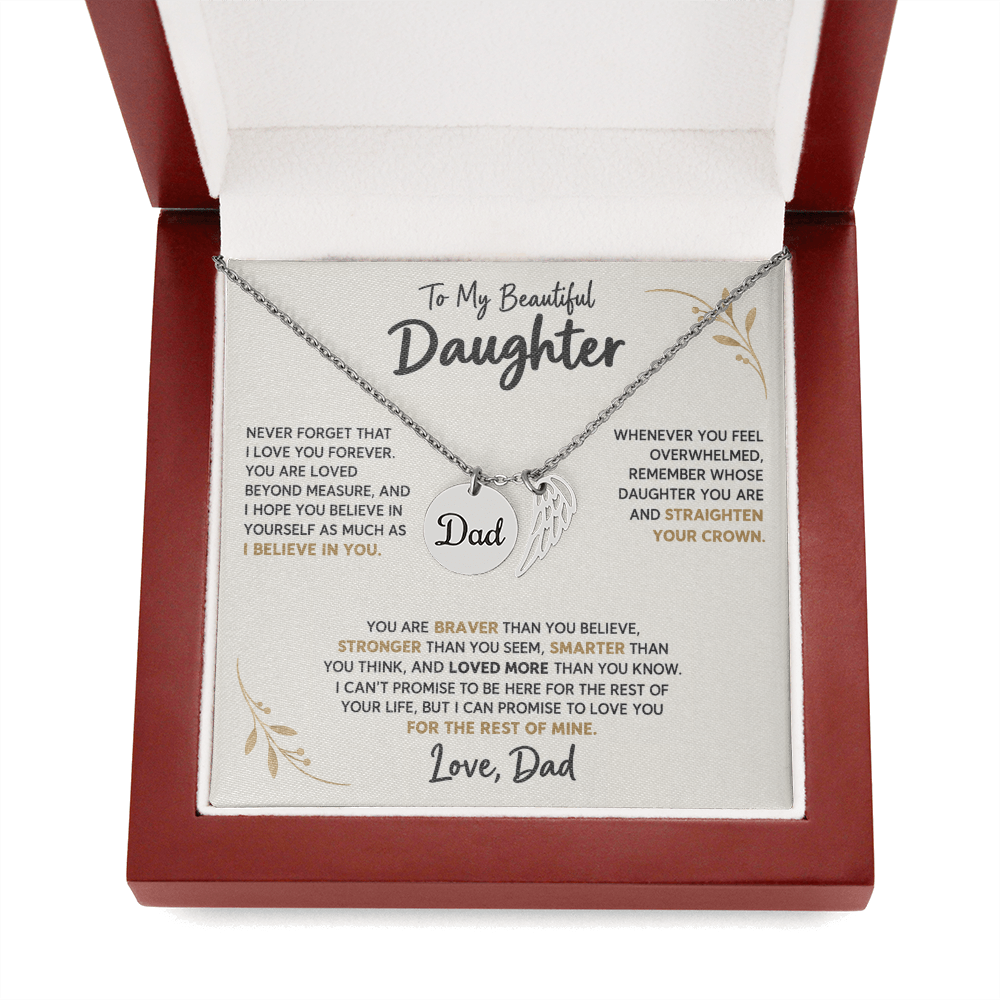 To my beautiful daughter love dad