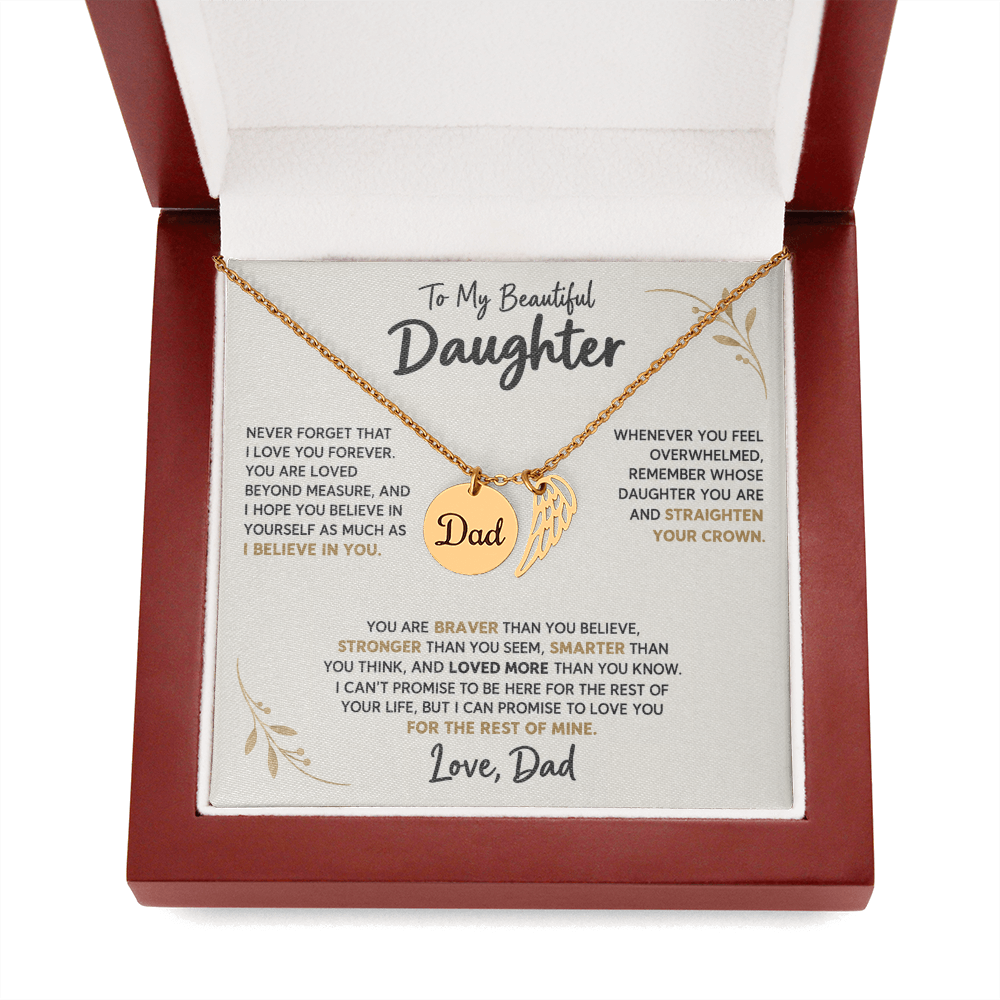 To my beautiful daughter love dad