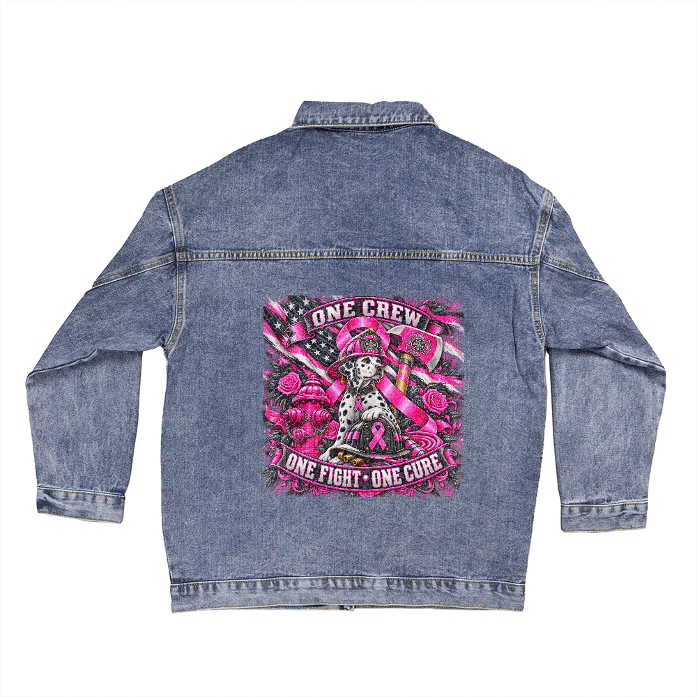 One Crew One One Fight One Cure Women's DTG Denim Jacket