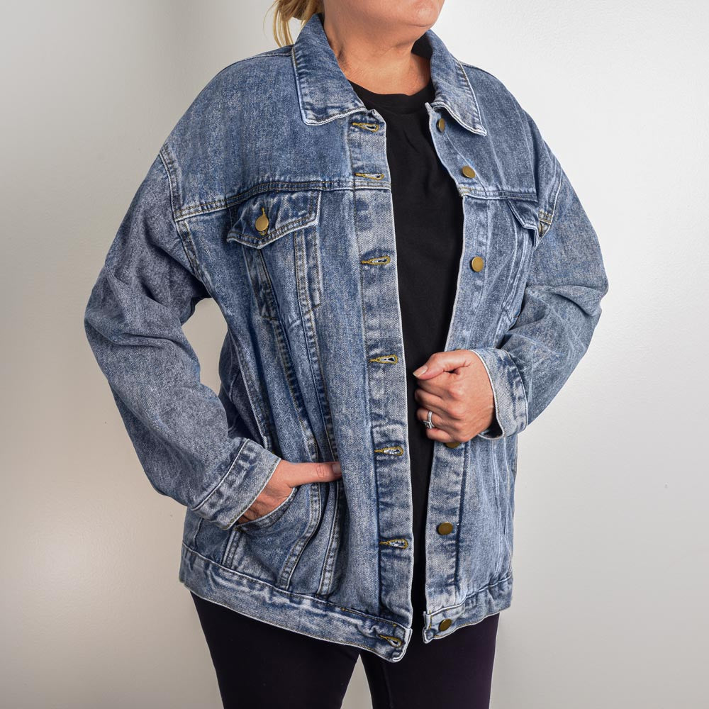 One Crew One One Fight One Cure Women's DTG Denim Jacket