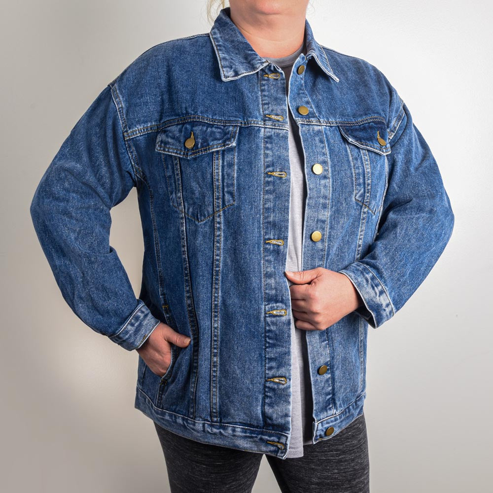 One Crew One One Fight One Cure Women's DTG Denim Jacket