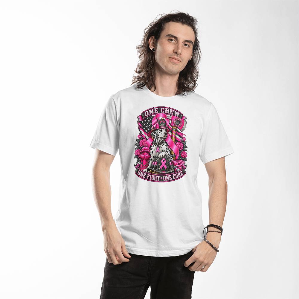 One Crew One Fight One Cure Bella + Canvas 3001 Jersey Tee