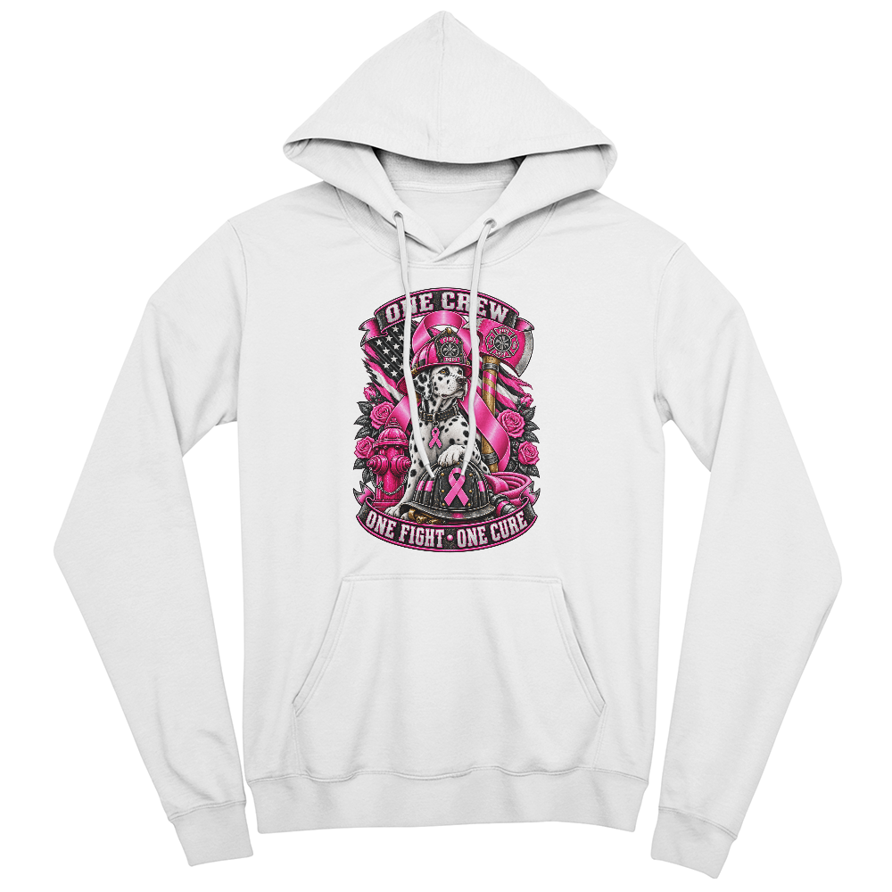 One Crew One Fight One Cure Pullover Fleece Hoodie.