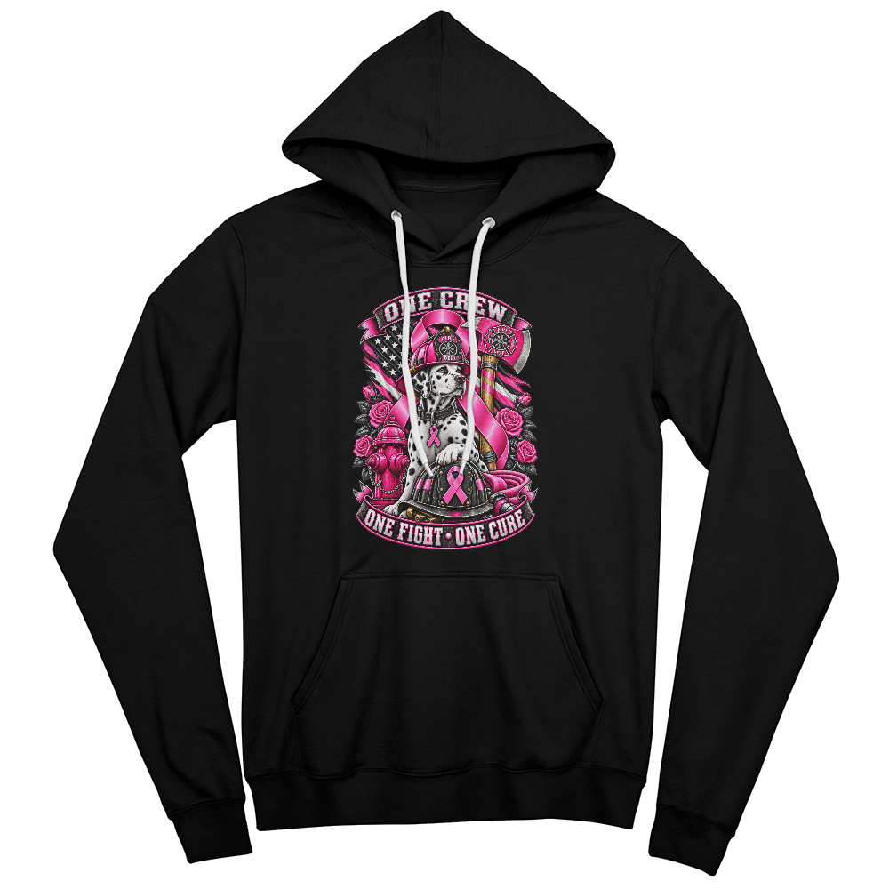 One Crew One Fight One Cure Pullover Fleece Hoodie.