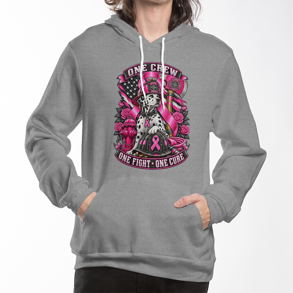 One Crew One Fight One Cure Pullover Fleece Hoodie.