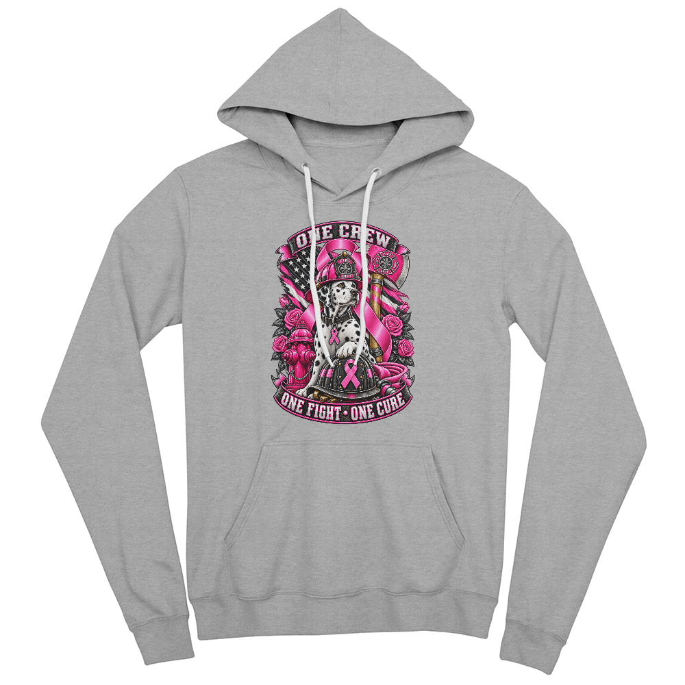 One Crew One Fight One Cure Pullover Fleece Hoodie.