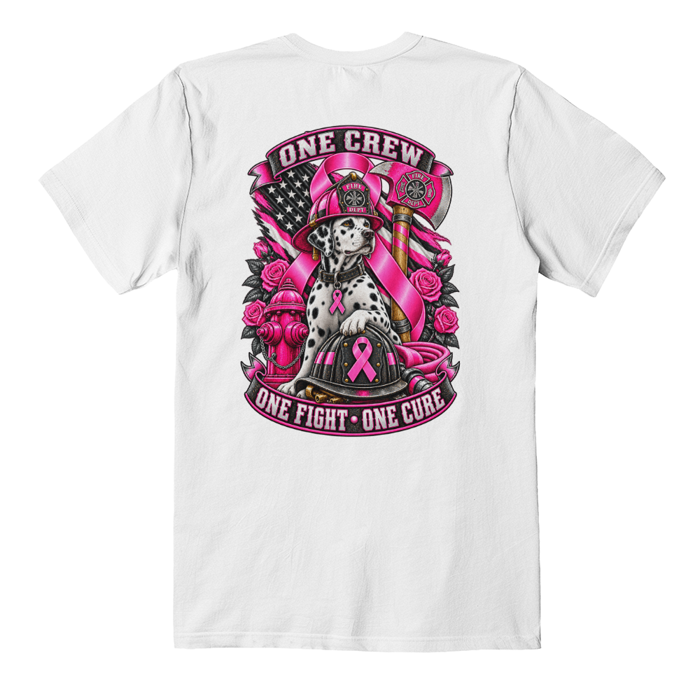 One Crew One Fight One Cure Bella + Canvas 3001 Jersey Tee