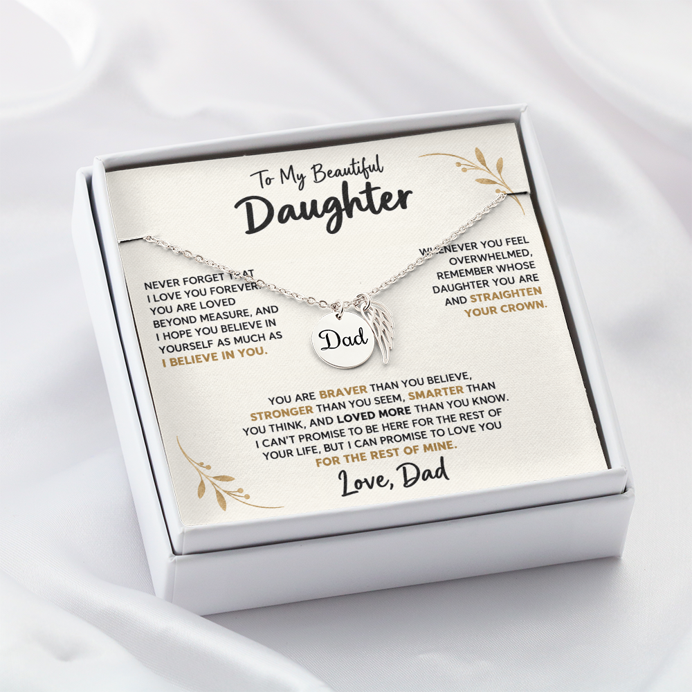 To my beautiful daughter love dad