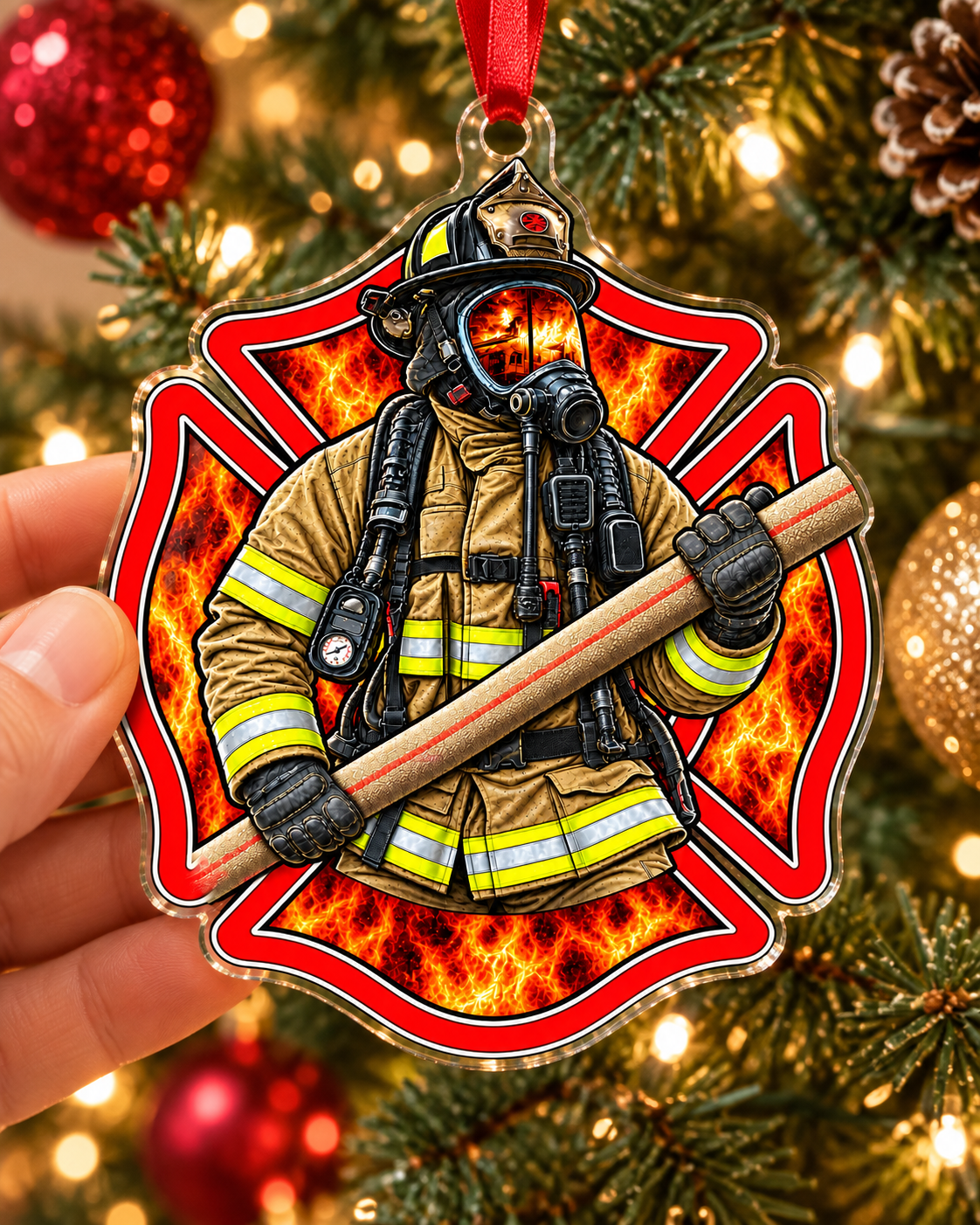 Fire Department Acrylic Ornament