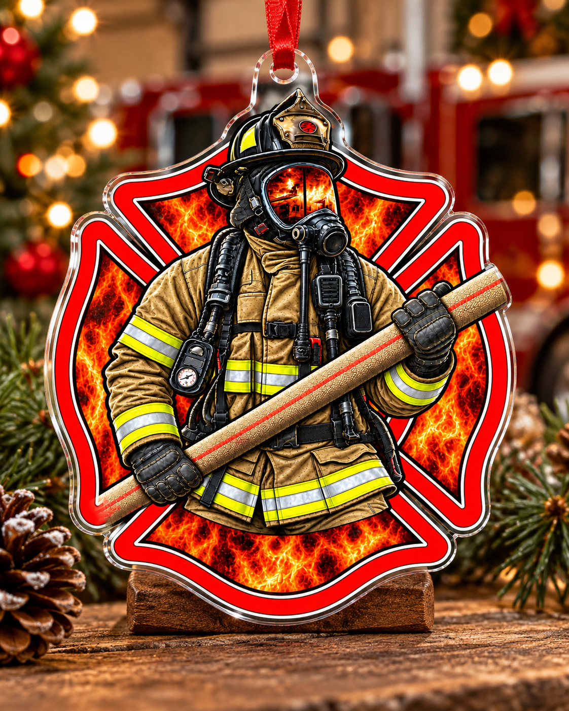Fire Department Acrylic Ornament