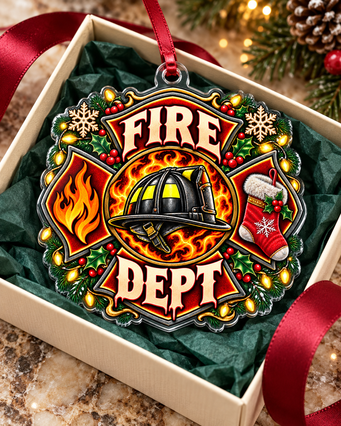 Firehouse Pride Holiday Ornament