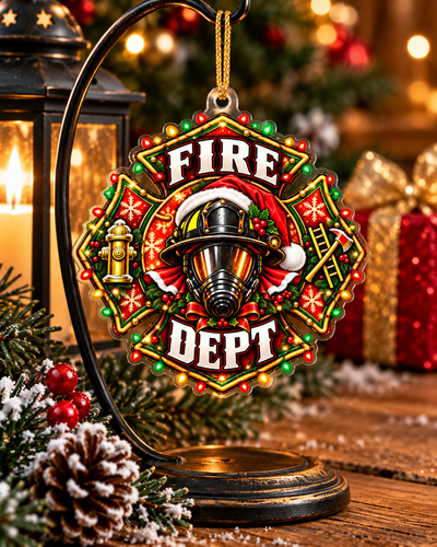 Firehouse Holiday Keepsake Ornament