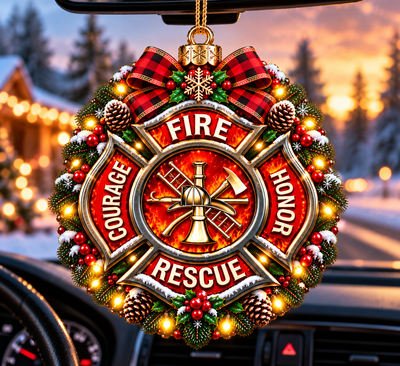 Fire Department Maltese Cross ornaments