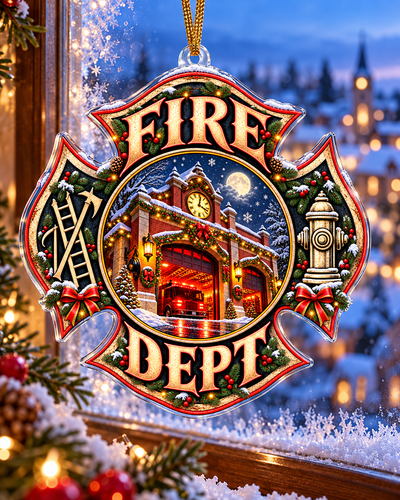 Firefighter Holiday Tribute Ornament