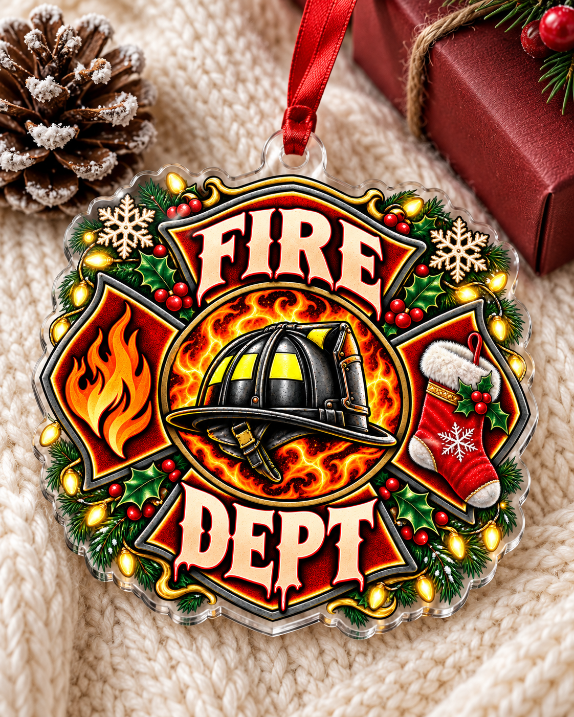 Firehouse Pride Holiday Ornament