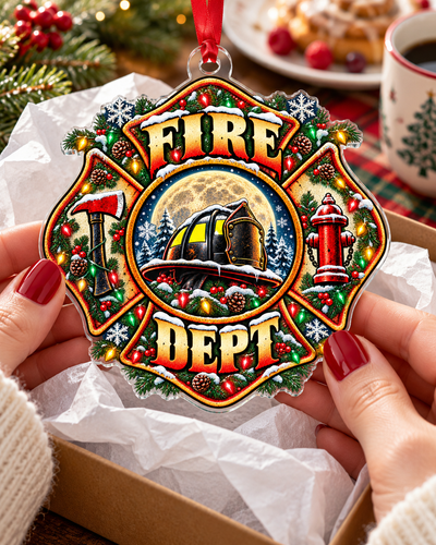 Fire Department Christmas Tree Ornament