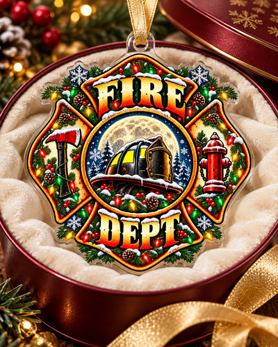 Fire Department Christmas Tree Ornament