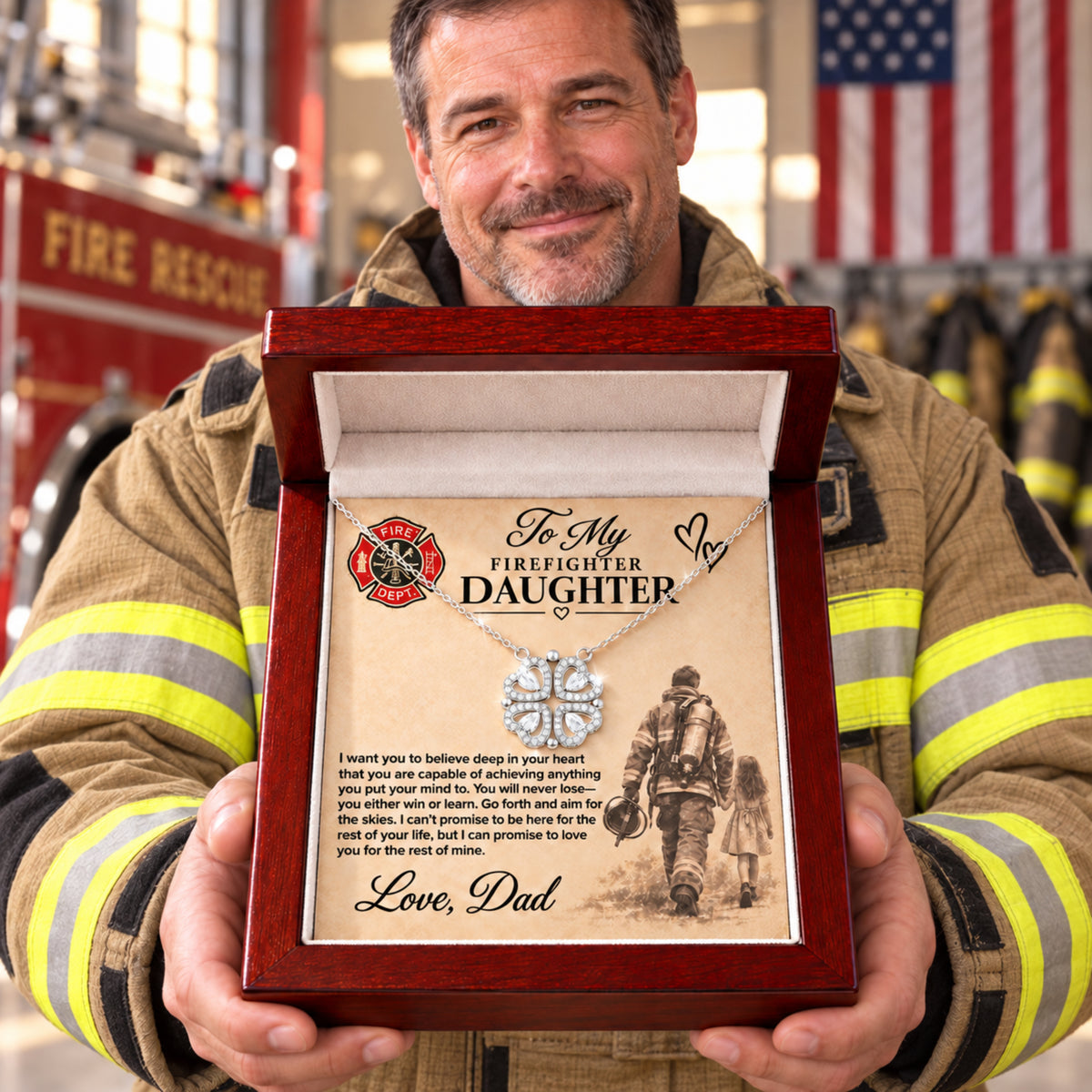To my Firefighter daughter love dad