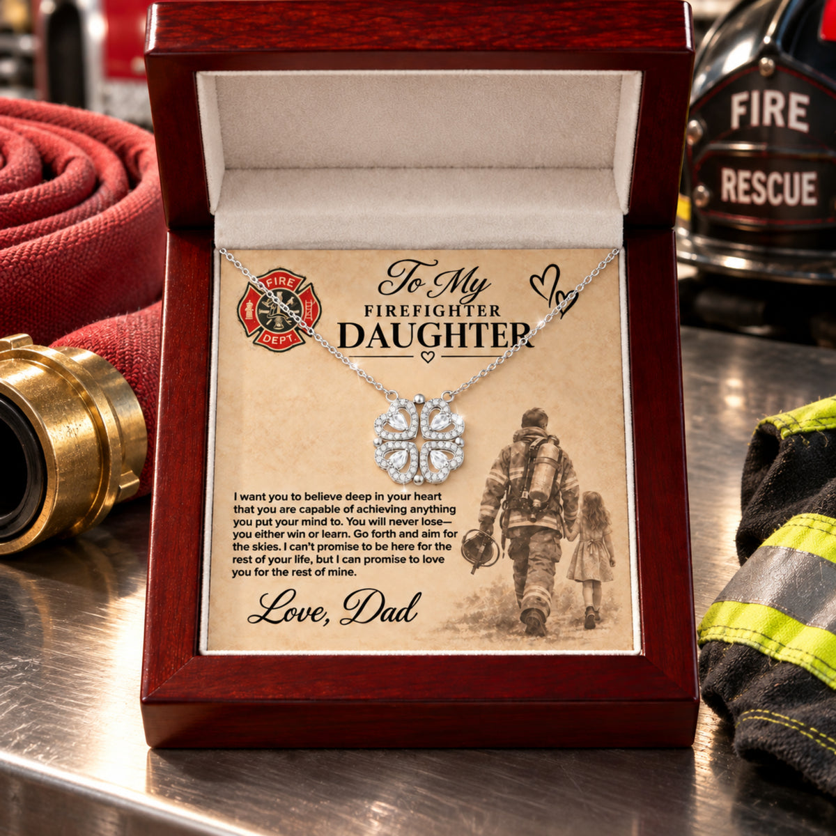 To my Firefighter daughter love dad