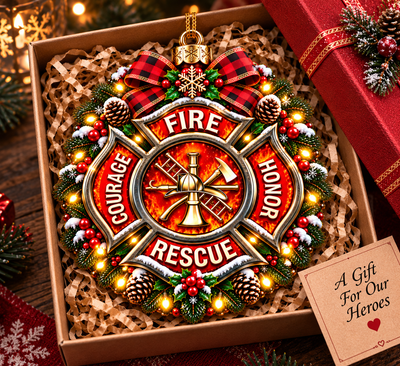Fire Department Maltese Cross ornaments