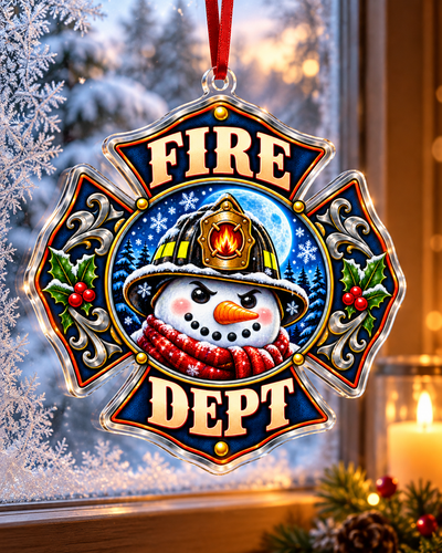 Christmas Courage Firefighter Ornament