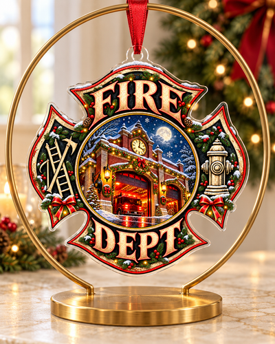 Firefighter Holiday Tribute Ornament
