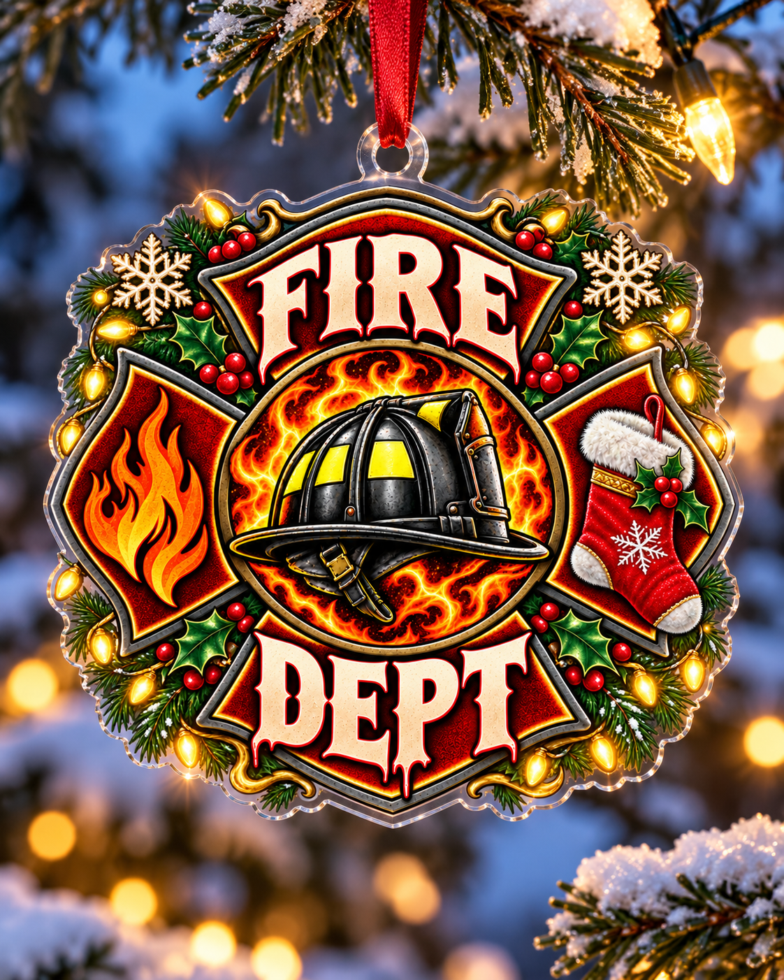 Firehouse Pride Holiday Ornament