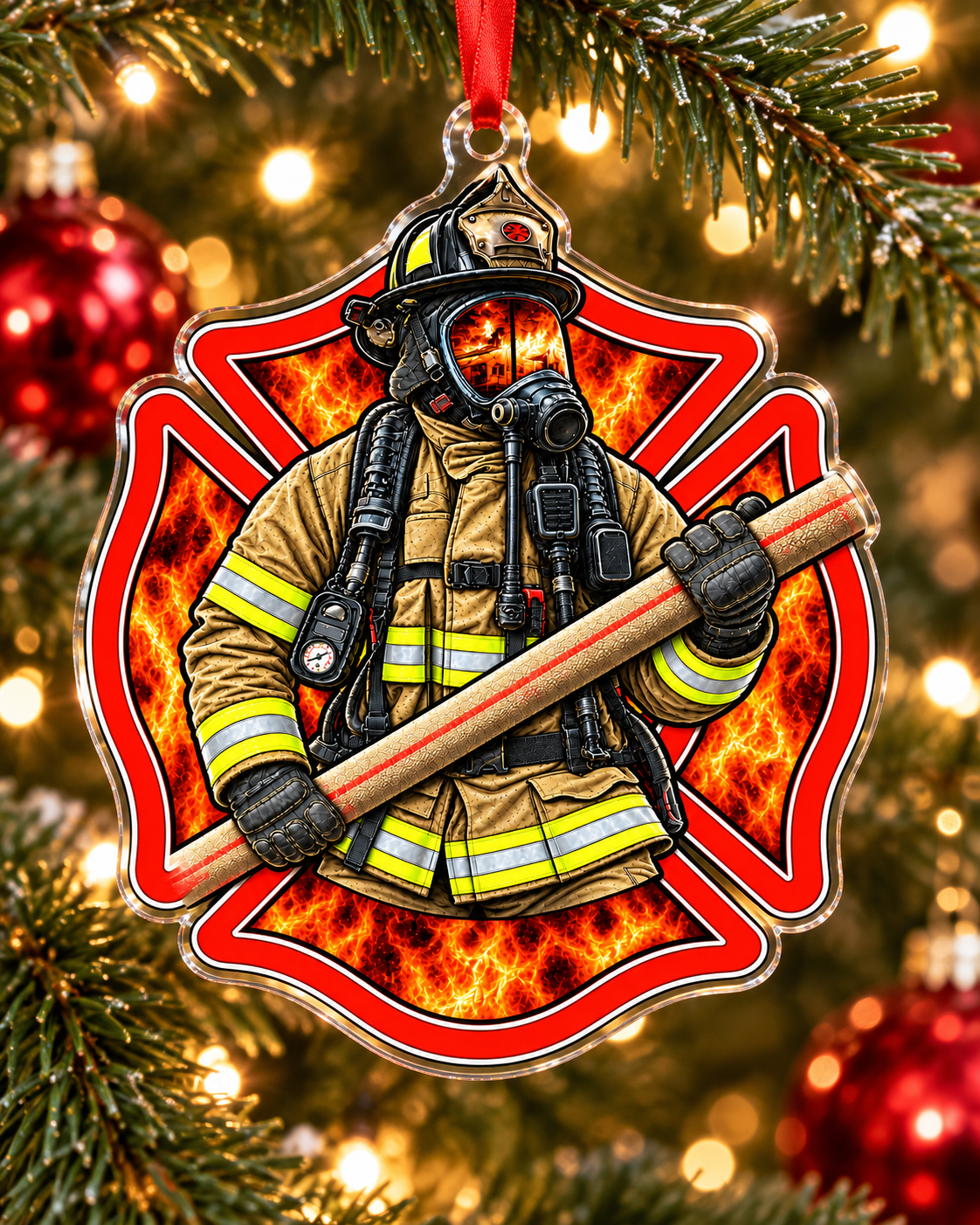 Fire Department Acrylic Ornament