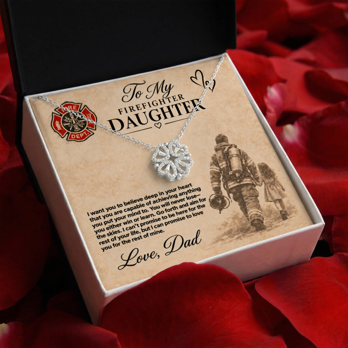 To my Firefighter daughter love dad