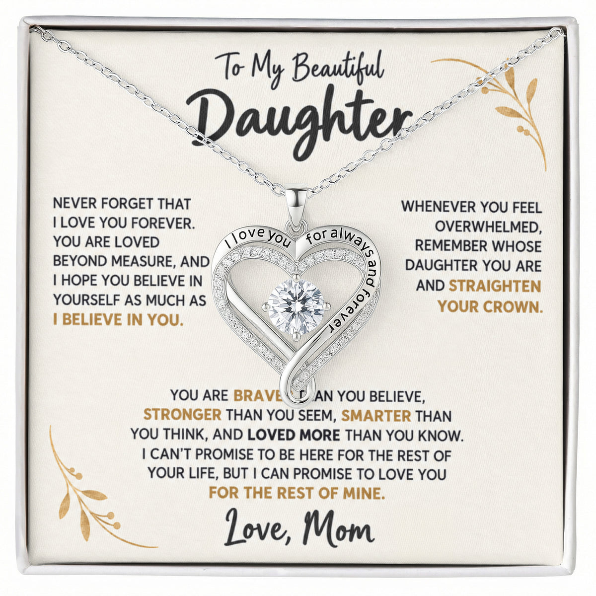 To my beautiful daughter
