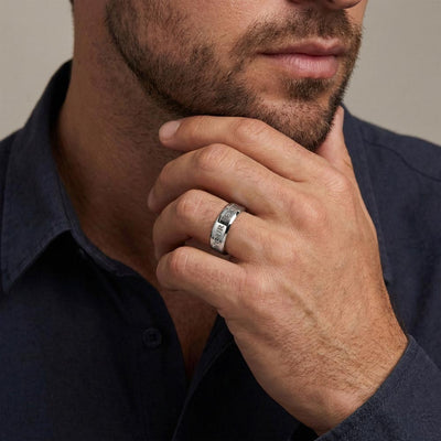 Firefighter Husband Ring - Personalized Engraved Gift