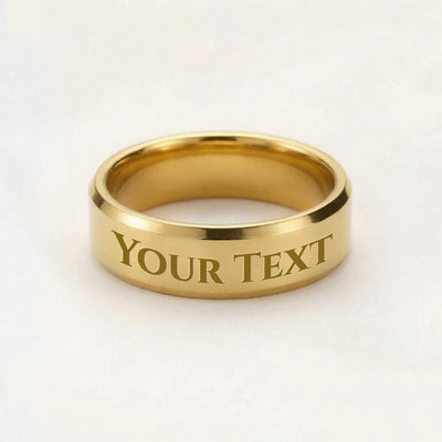 Firefighter Husband Ring - Personalized Engraved Gift