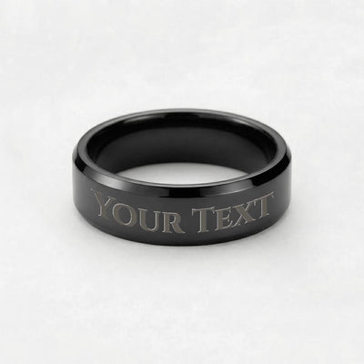 Firefighter Husband Ring - Personalized Engraved Gift