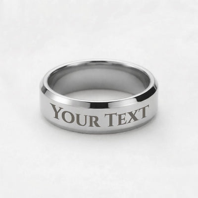Firefighter Husband Ring - Personalized Engraved Gift