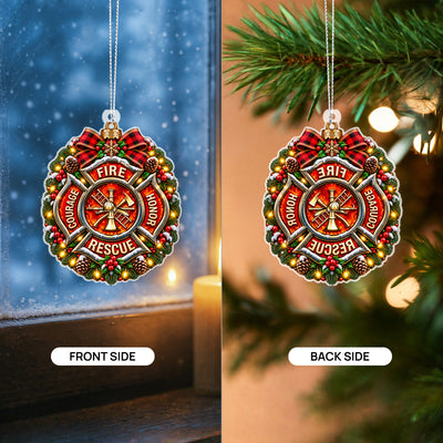 Fire Department Maltese Cross ornaments