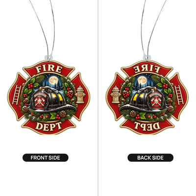 Firefighter Custom Cut Printed Acrylic Ornaments