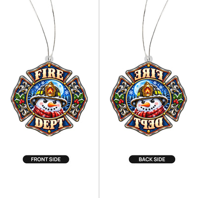 Christmas Courage Firefighter Ornament
