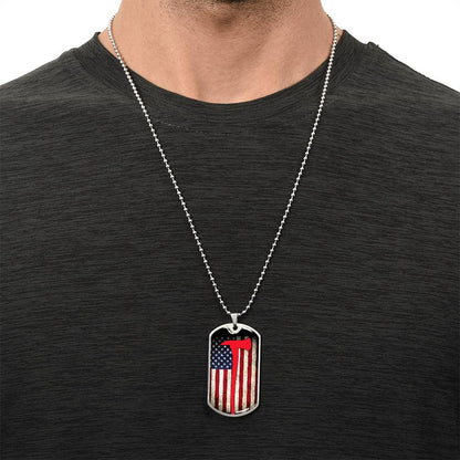 Firefighter Dog Tag Necklace