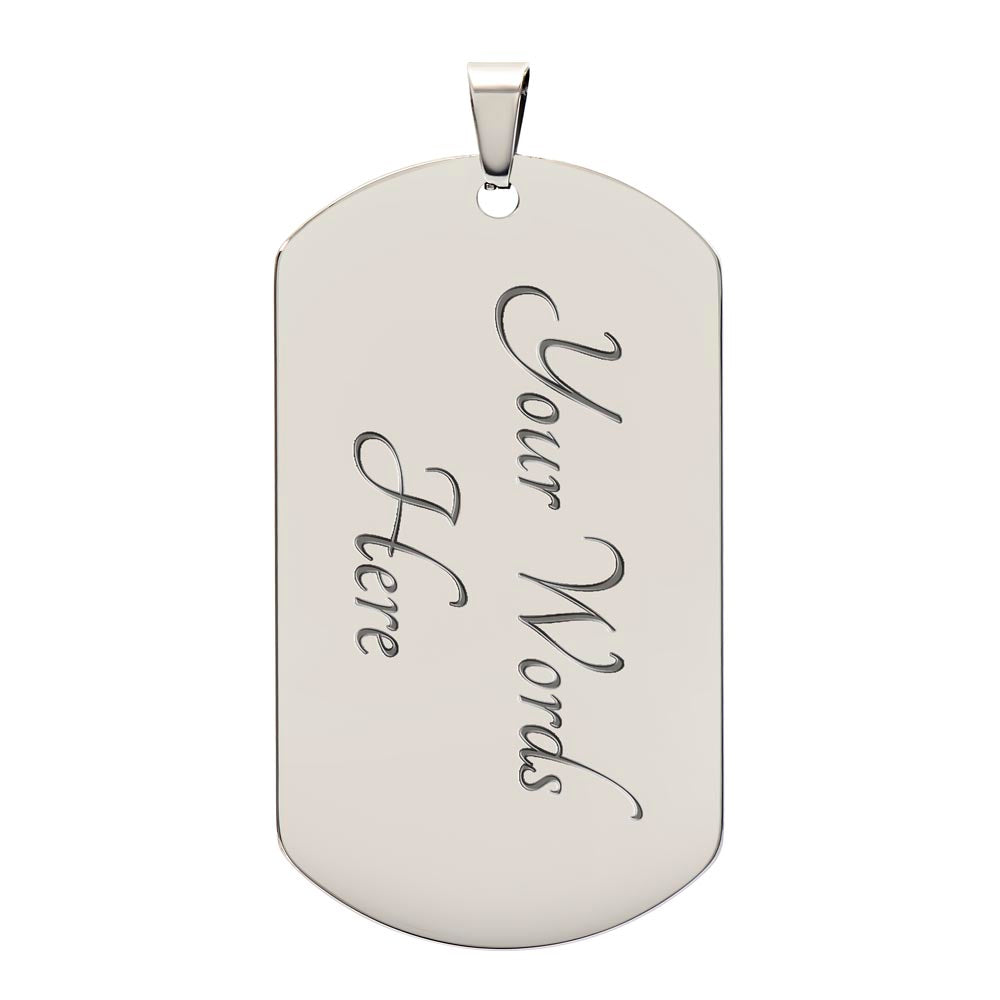 Firefighter Dog Tag Necklace