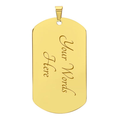 Firefighter Dog Tag Necklace