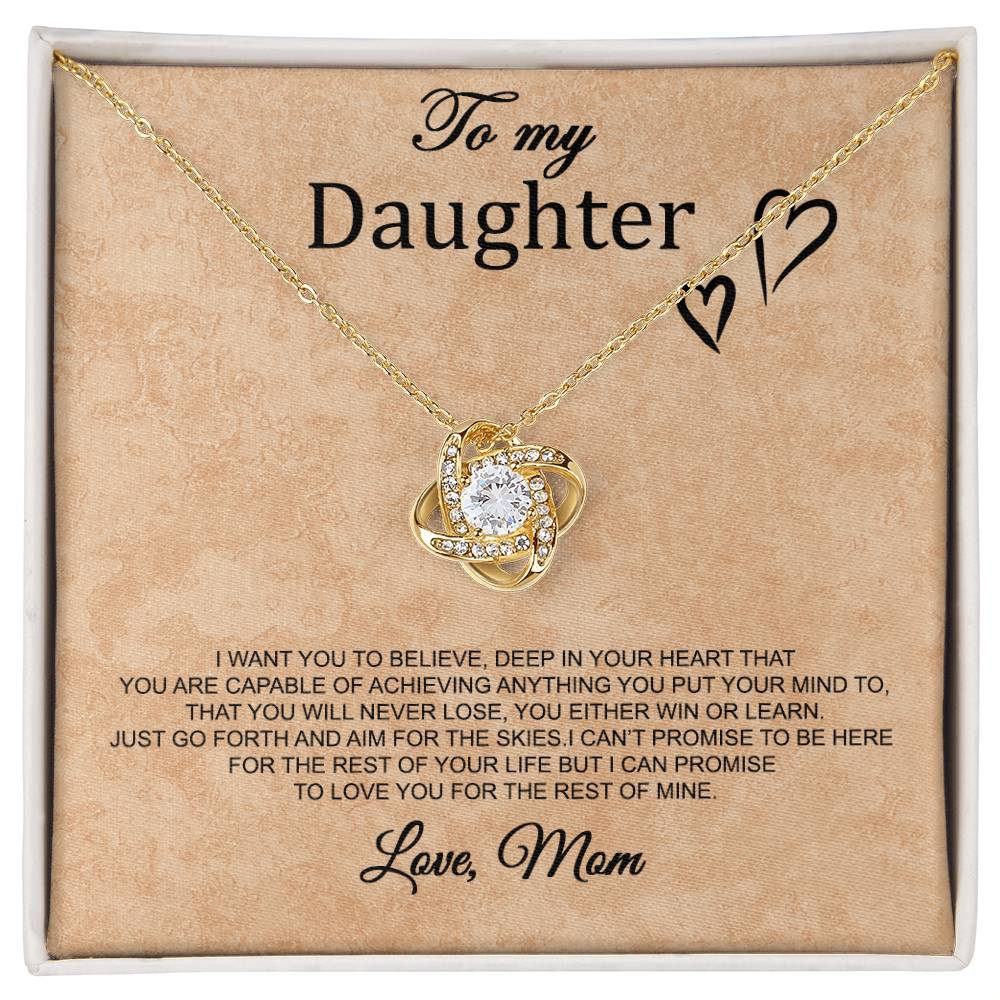 To My Daughter, Love mom