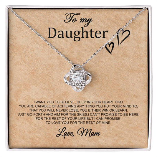 To My Daughter, Love mom