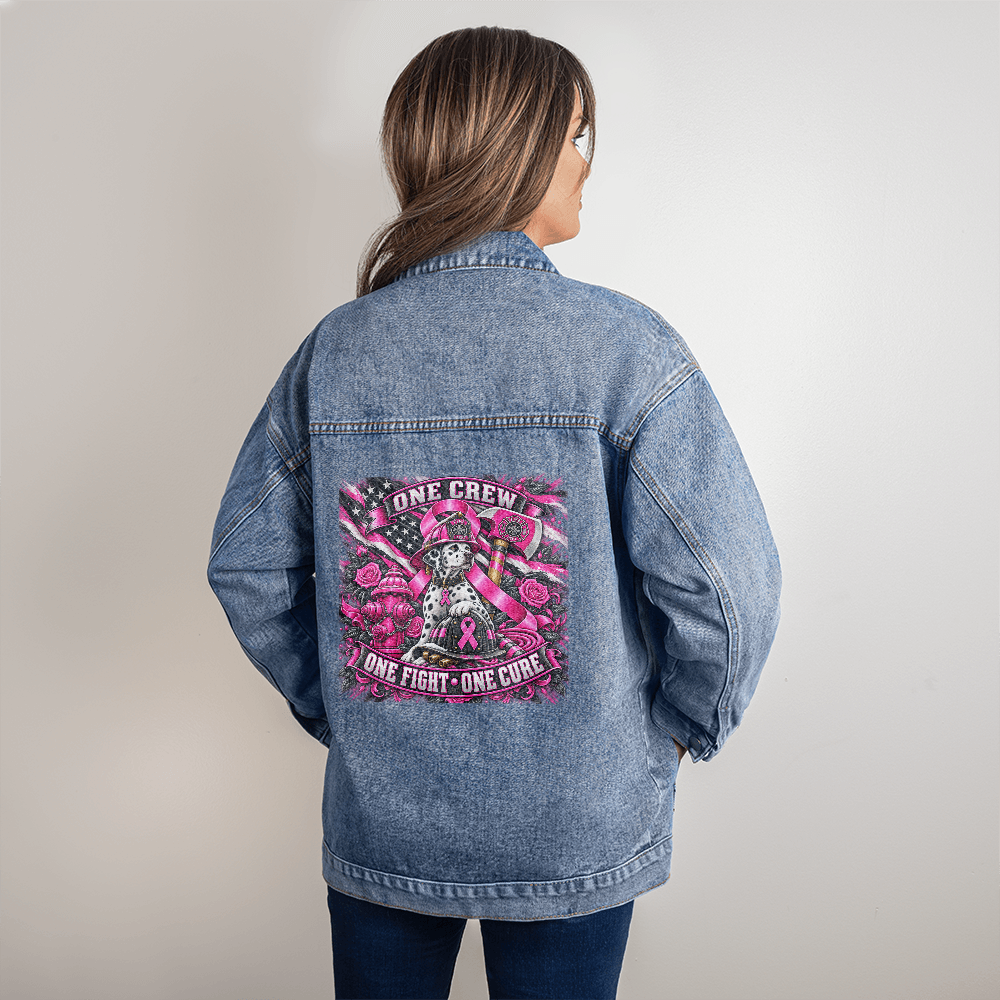 One Crew One One Fight One Cure Women's DTG Denim Jacket