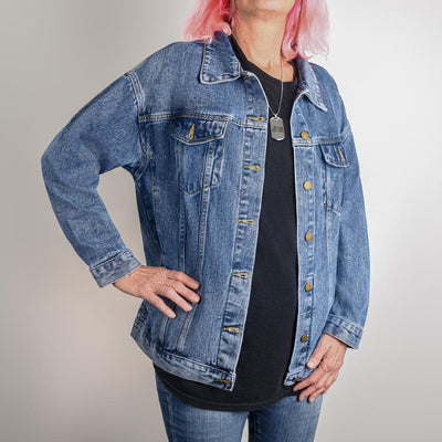 One Crew One One Fight One Cure Women's DTG Denim Jacket