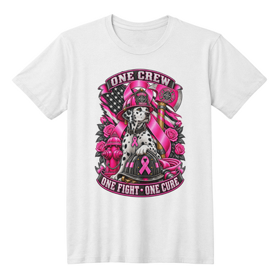 One Crew One Fight One Cure Bella + Canvas 3001 Jersey Tee