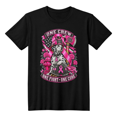 One Crew One Fight One Cure Bella + Canvas 3001 Jersey Tee