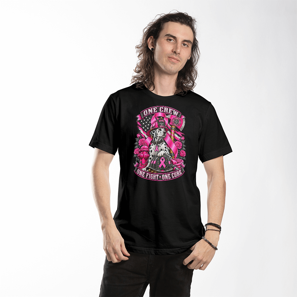 One Crew One Fight One Cure Bella + Canvas 3001 Jersey Tee