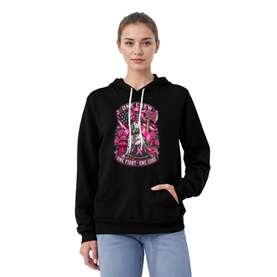 One Crew One Fight One Cure Pullover Fleece Hoodie.