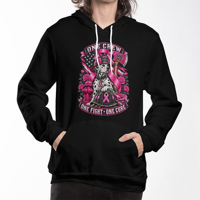 One Crew One Fight One Cure Pullover Fleece Hoodie.